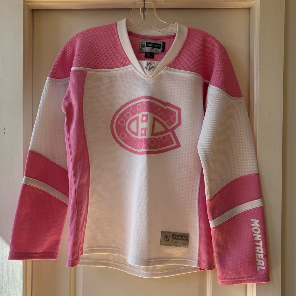 NHL Pink and White Montreal Canadiens Jersey